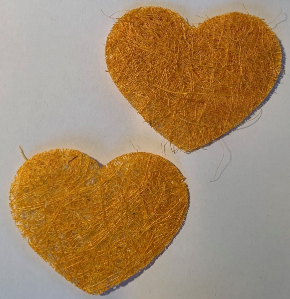 Sisal Herz orange